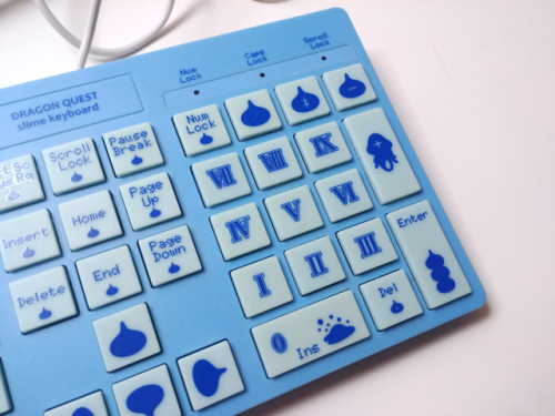 yournewkeyboard: Here are a couple dark-ass photos of the Hori Dragon Quest Slime keyboard for Wii a