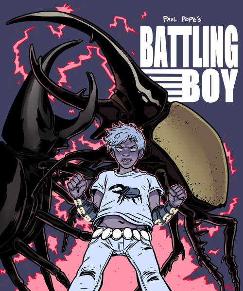 My entry for the Battling Boy fanart contest. Honestly I just wanted to draw Paul pope some fanart s