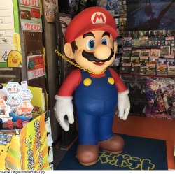 buffafro:  suppermariobroth: Mario statue found in a store in Japan.  Restrained for our safety 