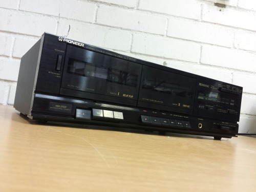 Pioneer CT-W310 Stereo Double Cassette Deck, 1990