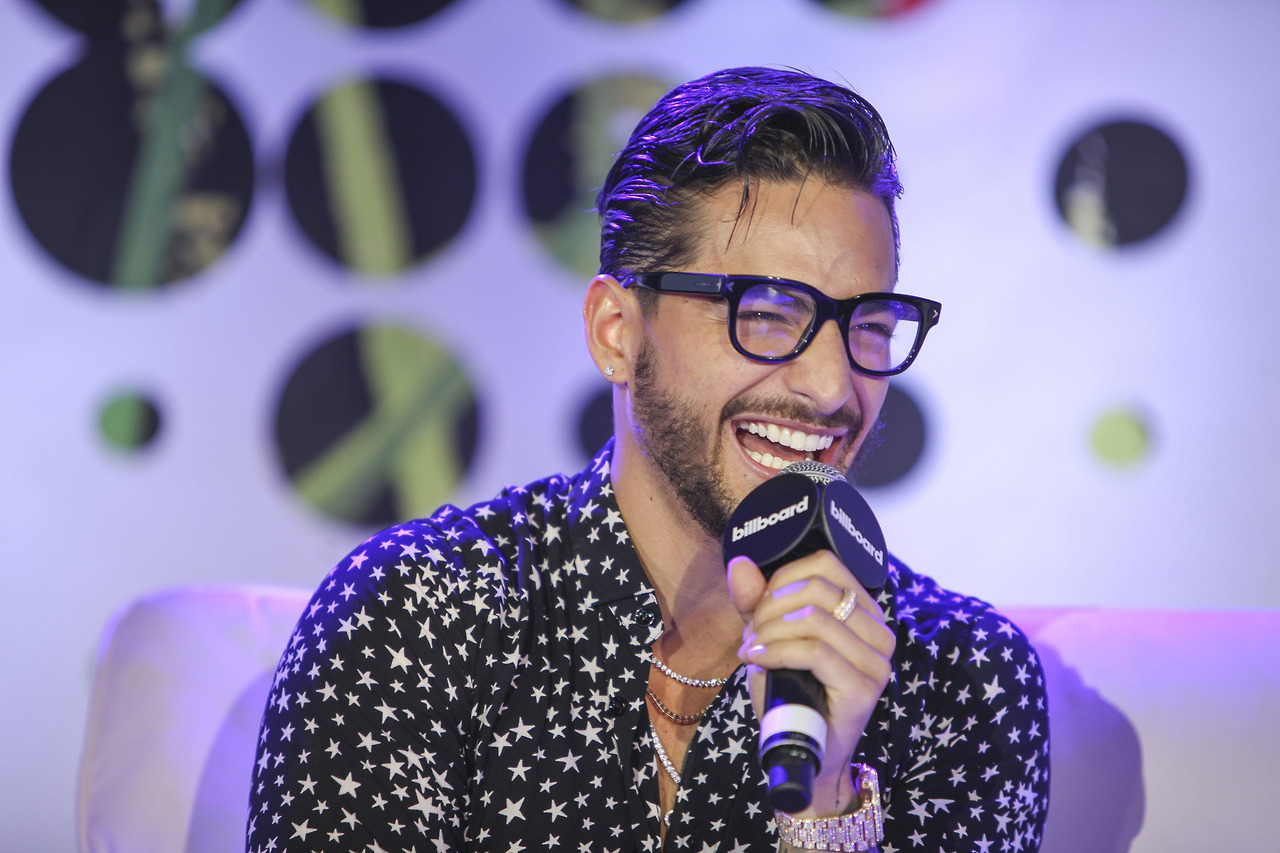 celebsofcolor: Maluma speaks at the Billboard Latin Conference 2017 at Ritz Carlton