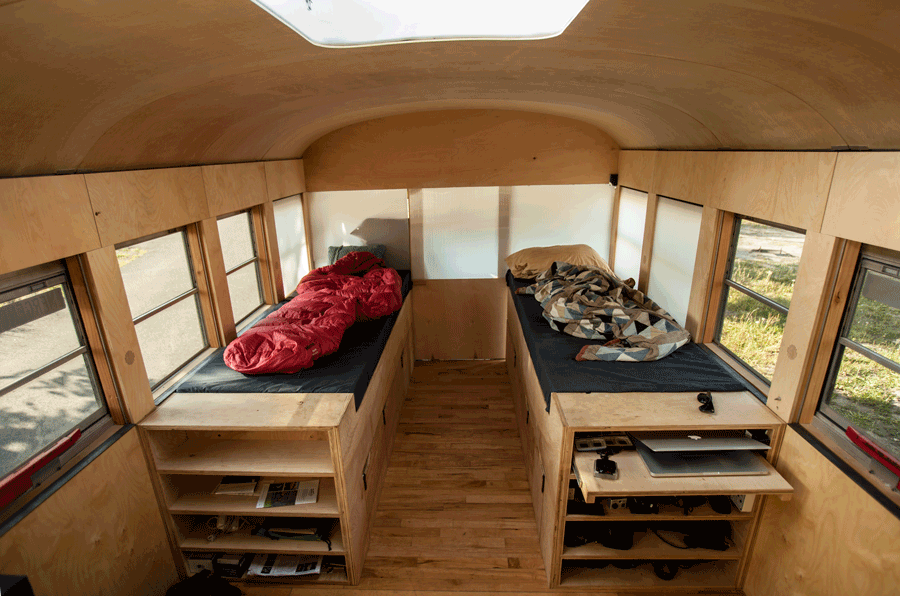 odditiesoflife:  Architect Student Converts Old Bus Into Luxury Rolling Home Architect