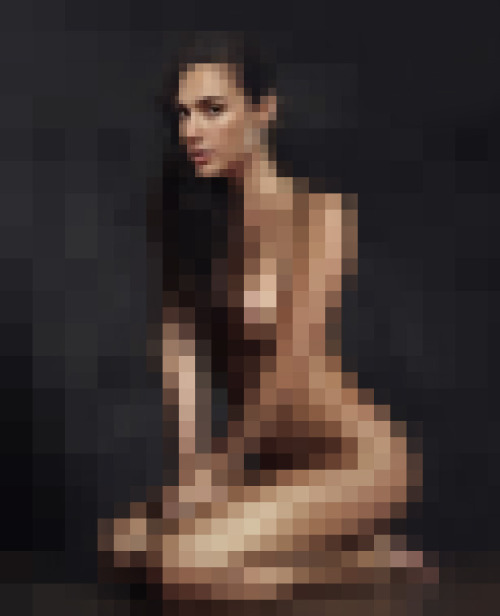 censored-porn-addiction: Gal Gadot censored porn pixelated for your non-pleasure