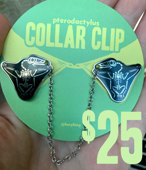 korybing:Pterodactylus collar clips! Modeled after the fossil for Pterodactylus antiquus, the first 