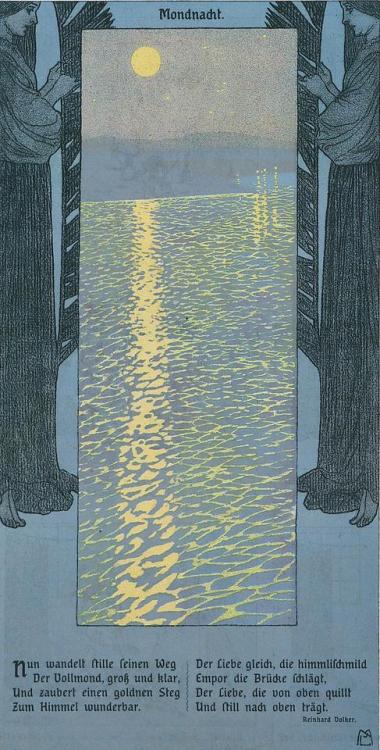 vertigo1871:Mila von Luttich, Mondnacht, 1902