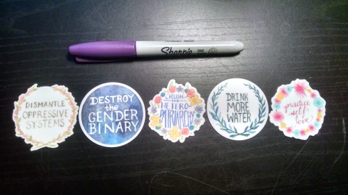 vcsilverman:vcsilverman:They’re finally here! The long-awaited 2-inch stickers of these 5 designs ar