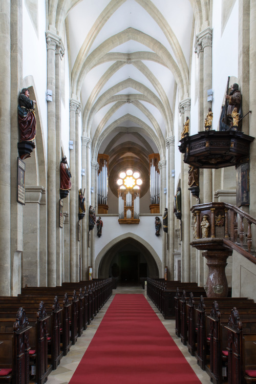 cjwho: The Cathedral, Wiener Neustadt by Christoph Sevcnikar The Late-Romanesque Dom, consecrated in