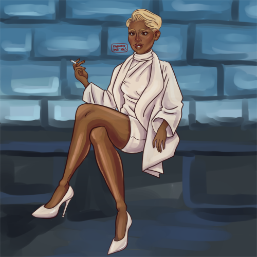 sharon stone as catharine tramell in basic instinct for blacktoberday 4 prompt “antagonist&rdq