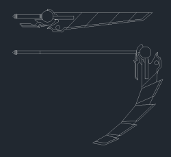 nyamazing-cathlete:  Qrow’s Scythe concept