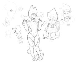 just a few doodles of what I think peridot might look like.