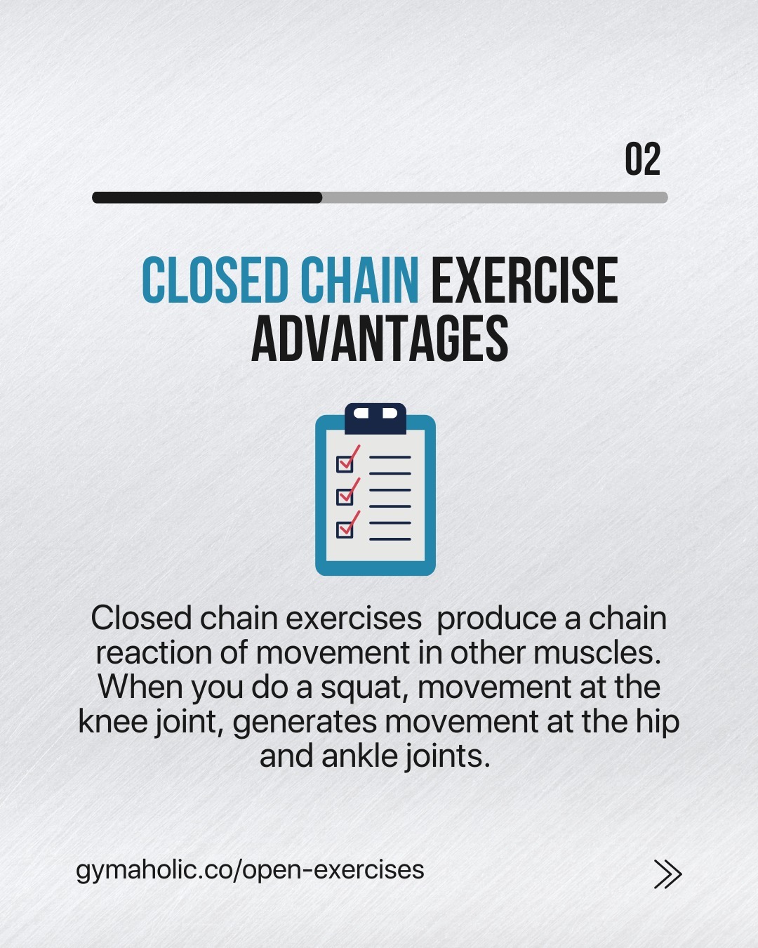 Open vs. Closed Chain Exercises