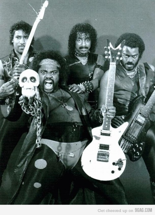 Black Death, the first all African-American heavy metal band. Cleveland (1977).