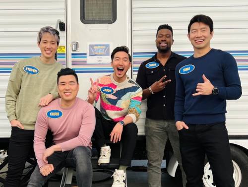 stevenkwlim: Flew in the family to watch me and my LA family compete on Family Feud. Air date TBD bu