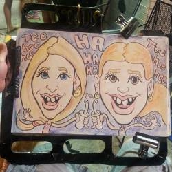 Doing Caricatures At Dairy Delight!  #Art #Drawing #Artstix #Caricatures #Caricature