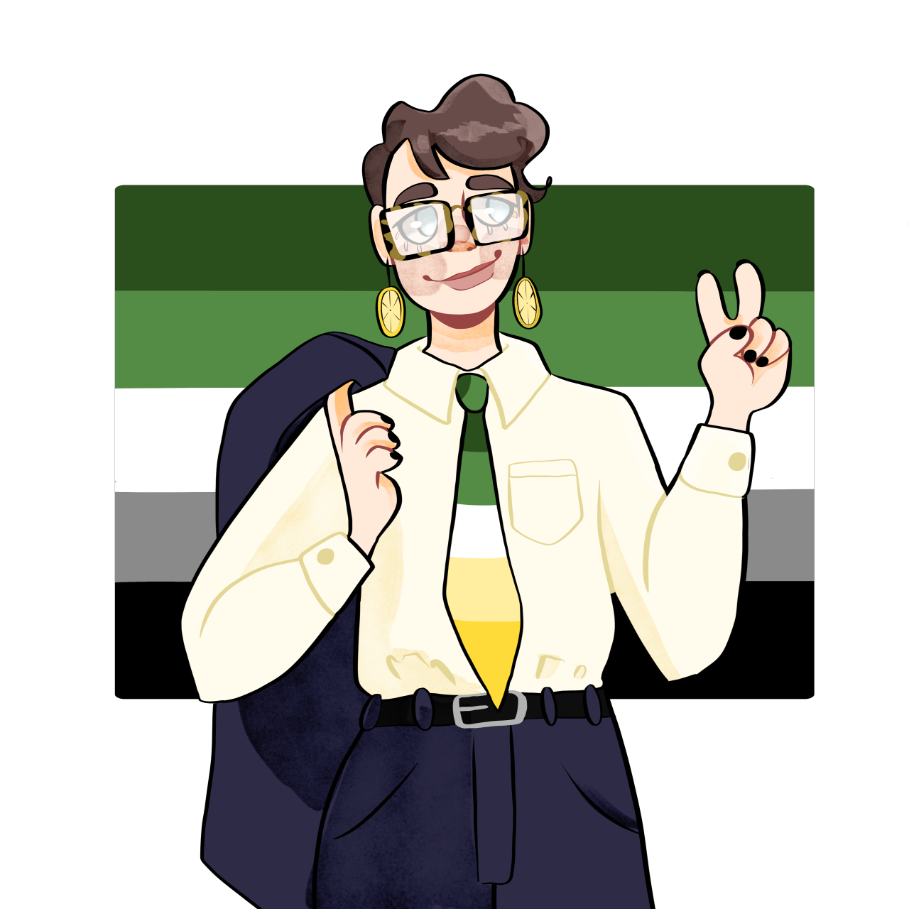Image ID A Stylised Drawing Of A White Nonbinary Person With Short image-id-a-stylised-drawing-of-a-white-nonbinary-person-with-short