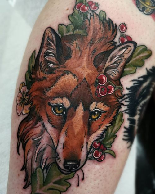 Foxy. Email lauren.tattoos.uk@gmail.com for appointments after lockdown #mothersruin #NORTHEAST #sun