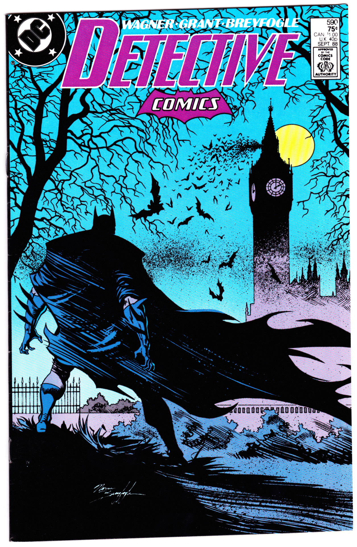 jthenr-comics-vault:  Detective Comics #590 (September 1988)Cover by Norm Breyfogle