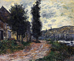 artist-monet:  Tow Path at Lavacourt, Claude Monet