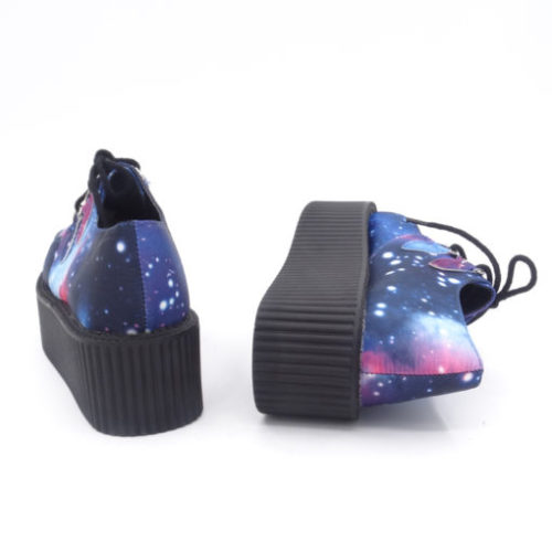 curatepop:Harajuku Style Galaxy Platform Shoes - From The Galaxy is Your Oyster. Use code CURATEBLR 