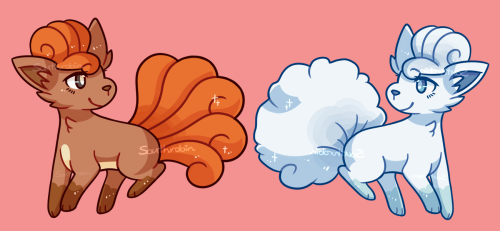 southrobin:Vulpix and Alolan Vulpix - (charms) Vulpix charms are on my etsy! Helps me continue creat