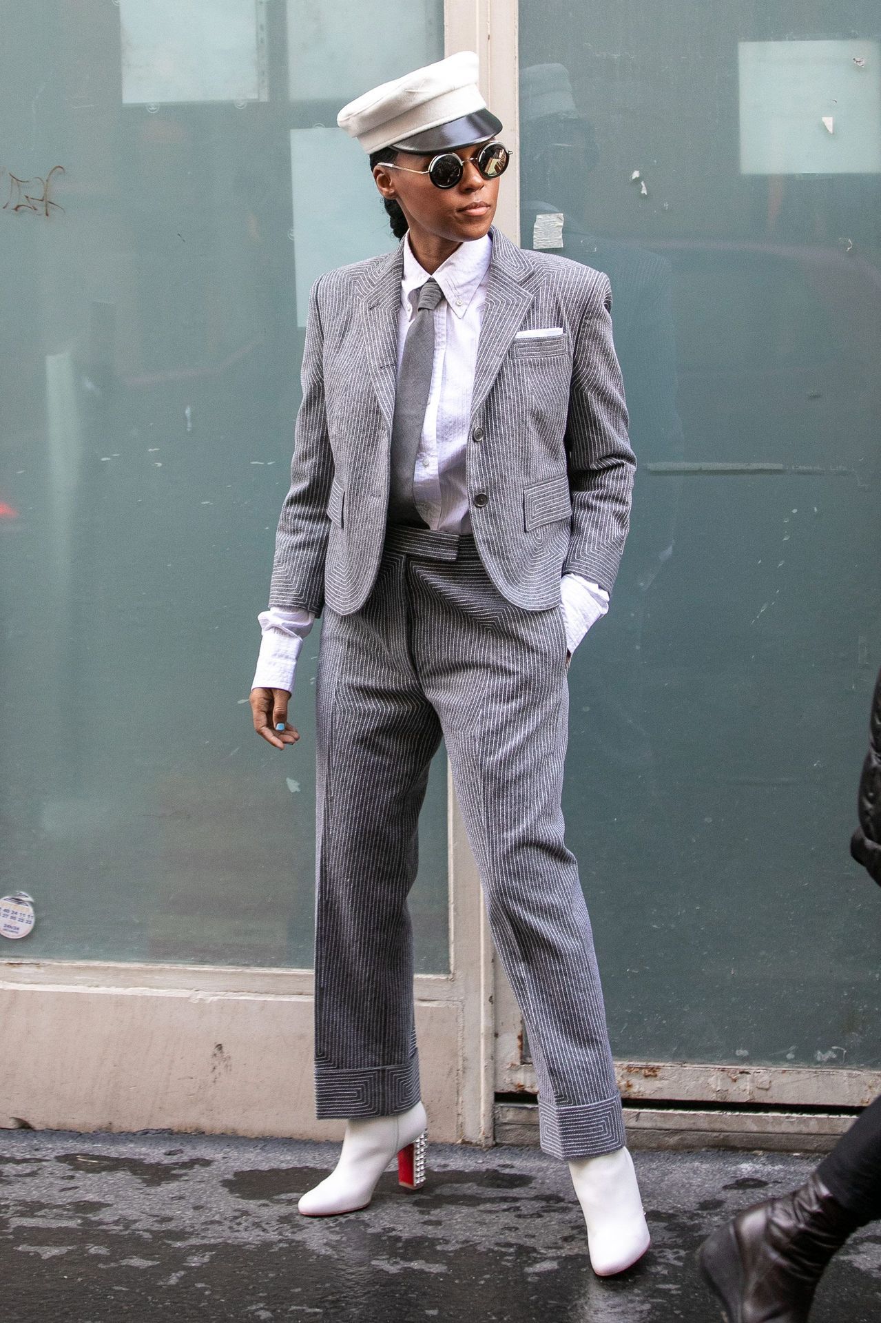 dappertomboy:  Janelle Monae Paris Fashion Week