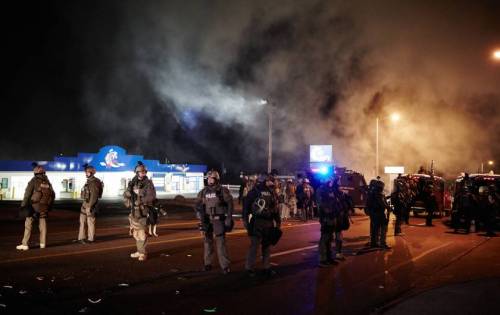 micdotcom:  20 photos show exactly what happened in Ferguson last night (2 of 2)  As dawn crept over Ferguson and its neighboring suburbs, the task of rebuilding after a night filled with tragedy loomed large. And it’s not tragic because stores were