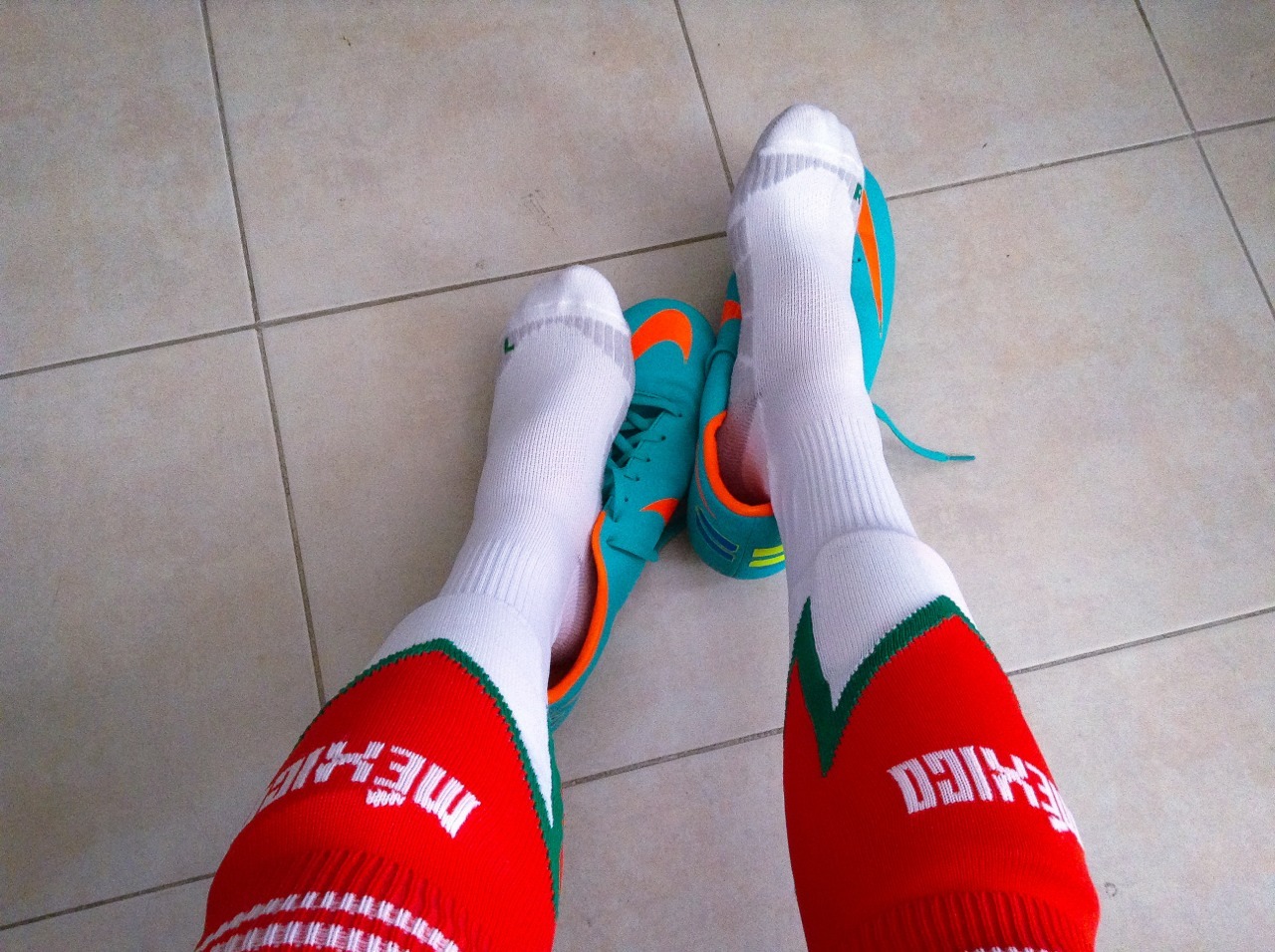 footballsocksmx:  Starting the World Cup with a brand new pair of awesome soccer