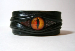 etsy-thefantasy:  (via Evil eye snake eye dragon eye adjustable black by LeasBoutique) 