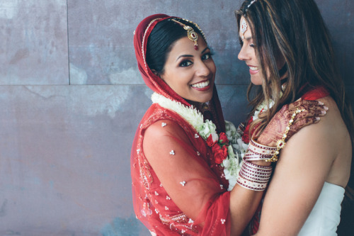 lesbianlovewonderland:  SHANNON + SEEMA | INDIAN LESBIAN WEDDING 