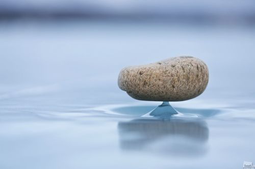 thisobscuredesireforbeauty: “Baikal Zen”: Rocks that have fallen on the ice of Lake Baik