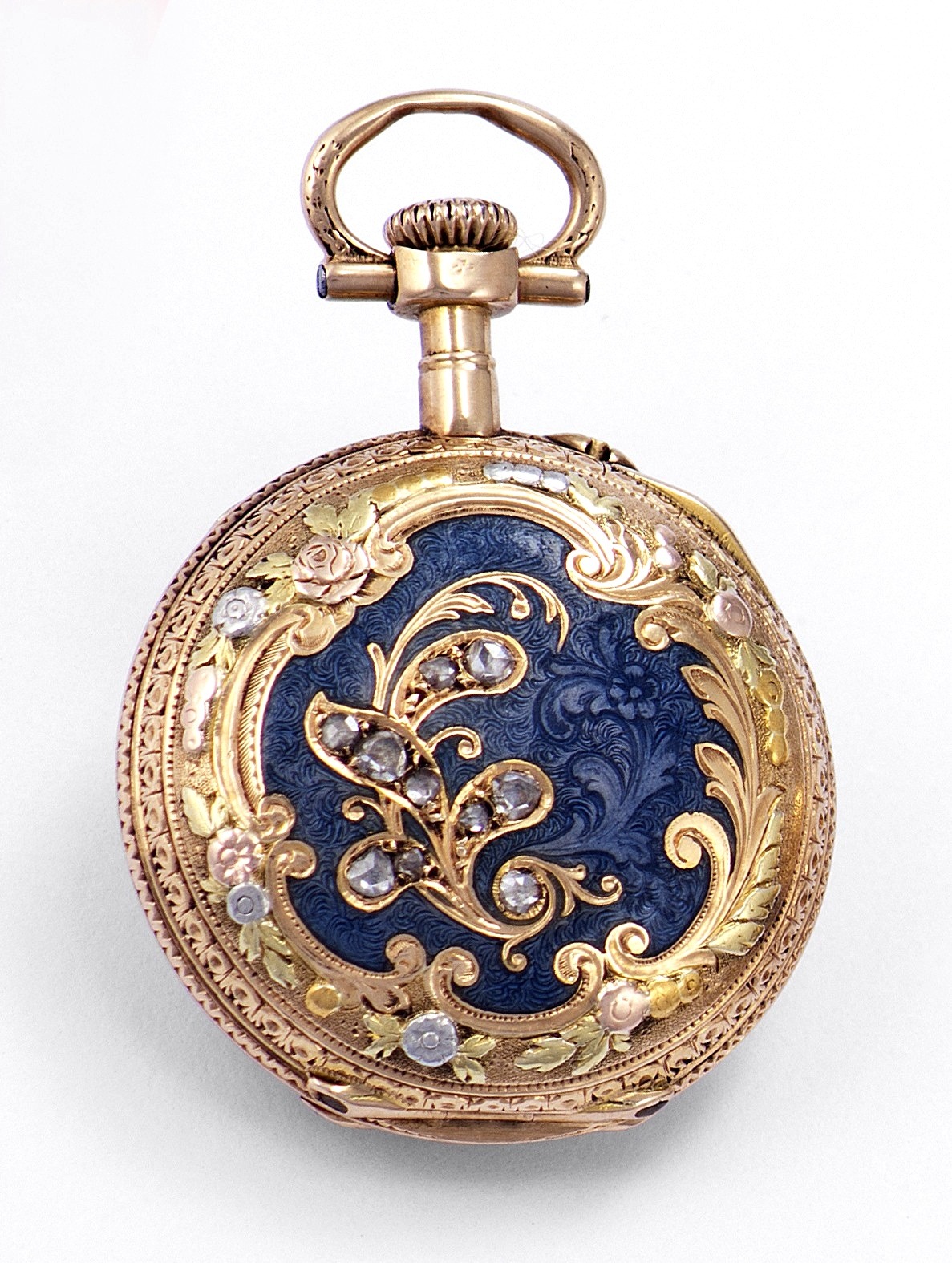 highvictoriana:  Lepine miniature pendant watch with diamond embellishments, Paris,
