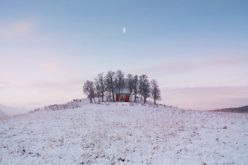 escapekit:  Moments With the Moon Norway-based photographer Bjørg-Elise Tuppen shares beautiful moments with the moon.  