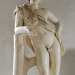 lionofchaeronea:Sculpture (Carrara marble) of a satyr leaning against a tree trunk.