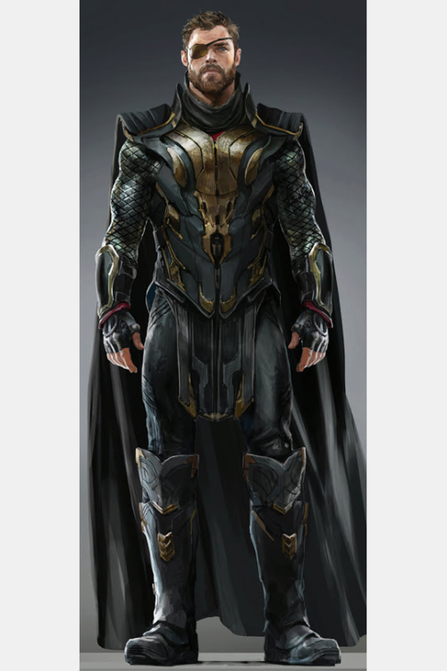 theavengers:Thor in early “Avengers: Infinity War&quot; concept art by Wesley Burt.