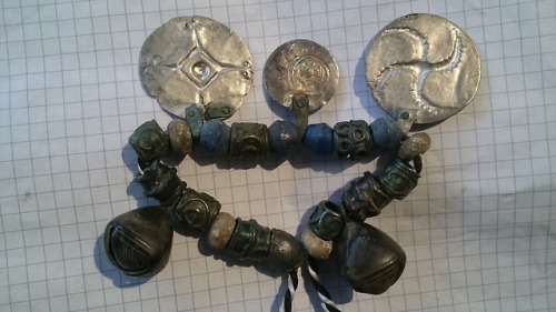 tumuseum: Viking jewelry: silver pendants-amulets and beads. 10-11 centuries.