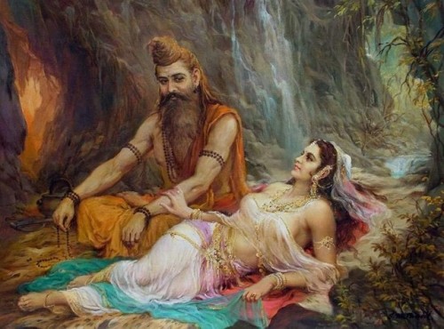 Vishvamitra and Menaka