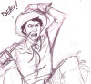 XXX Another quick cowboy cas doodle for the night photo