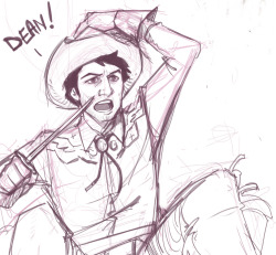 Porn Pics Another quick cowboy cas doodle for the night