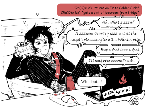 thechekhov:Prince of Hell lives up to zer name. This comic came about after I began to think of how 