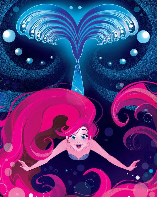 whencartoonsruletheworld:Disney Ultimate Princess Celebration Story Collection - 2/5 Ariel illustra