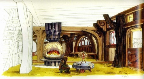 How does a Wookiee live? Ralph McQuarrie art for the maligned Star Wars Holiday Special (1978).