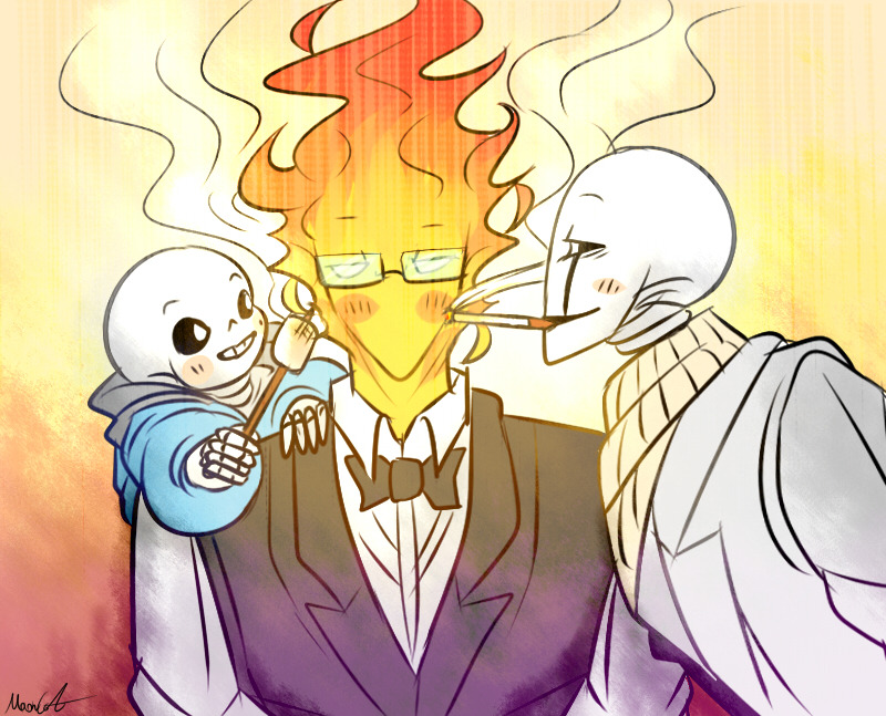 baepsae10:  mooncatyao: [Grillby] “Grillby” Wrong Grillby. Underfell Grillby