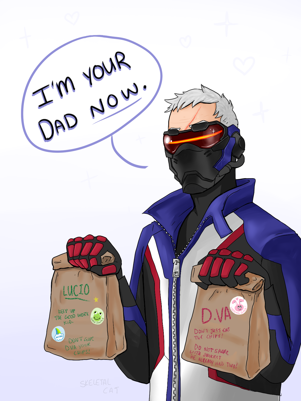 skeletalcat:  My friend thinks s76 dad jokes are funny and i’m so glad that they