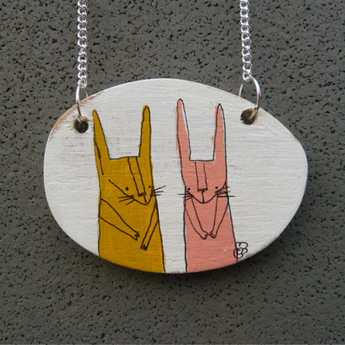 We&rsquo;re a bit smitten by the new collection of illustrated wooden jewellery by Twinkle &amp; Glo