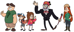 grunkindonuts:  Updated Gravity falls chars