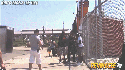 mentalvegetarian:  shantrinas:  i notice this guy primarily targets black men.  obviously to get a negative response. then comments under his videos scream “its just a prank!!!” “black people are so aggressive!!!” *extreme side