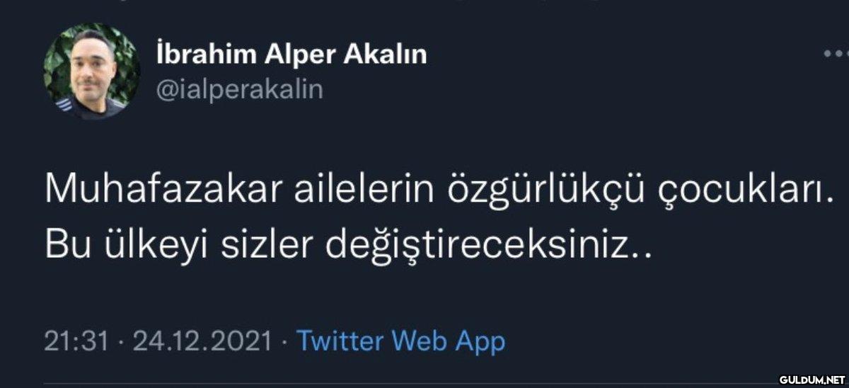 İbrahim Alper Akalın...