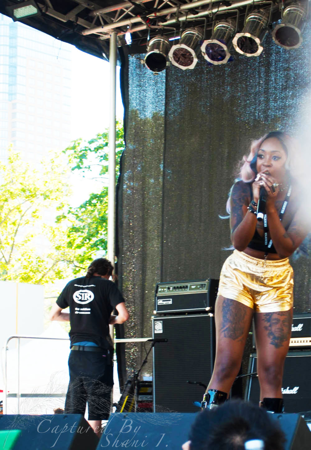 shanicaptures:  SIR She’s Ryan &amp; Her Cotton Candy Hair Afro Punk 2013
