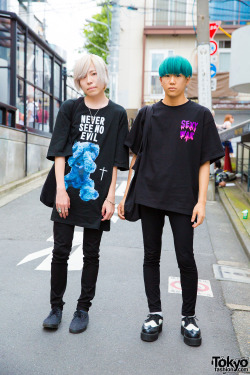 tokyo-fashion:  Shunya and Takahashi on the