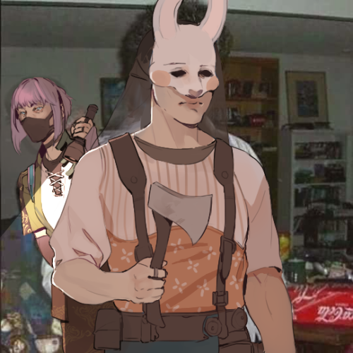 kira-dbd: more cursed..  tag urself i am dwight in the bg @cursed-dbd